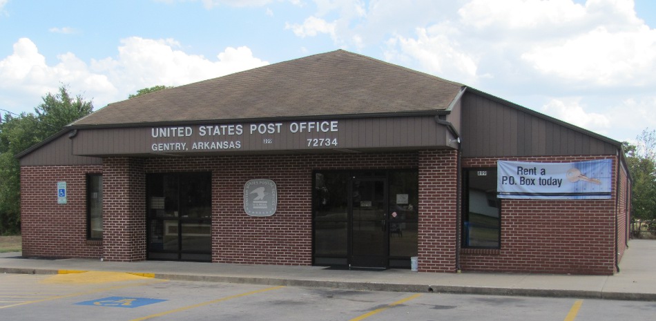 US Post Office Gentry, Arkansas