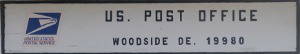 US Post Office Woodside, Delaware