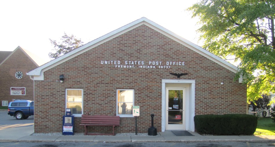 US Post Office Photo Freemont, Indiana