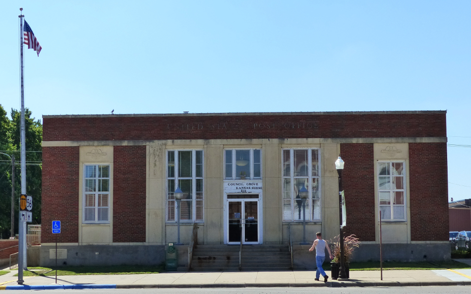 US Post Office Council Grove, Kansas