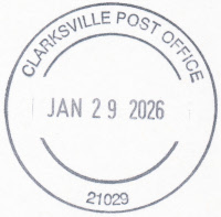 US Post Office Clarksville, Maryland