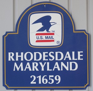 US Post Office Rhodesdale, Maryland