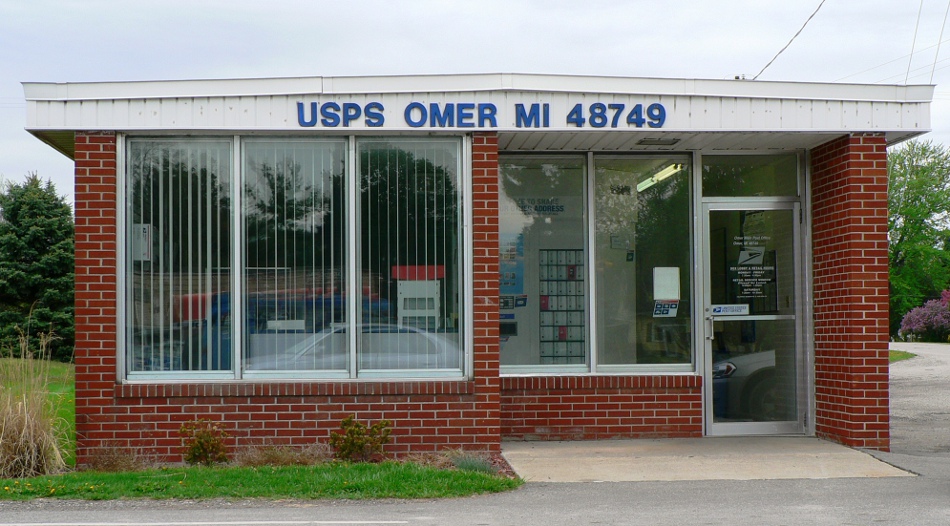 US Post Office Omer, Michigan