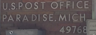 US Post Office Paradise, Michigan