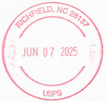 US Post Office Richfield,   North Carolina