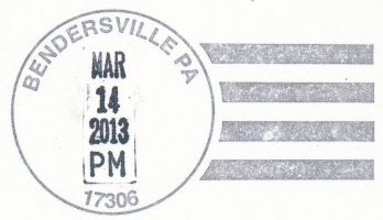 US Post Office Bendersville, Pennsylvania