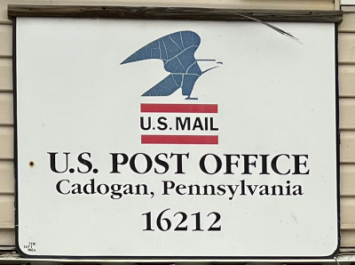 US Post Office Cadogan , Pennsylvania