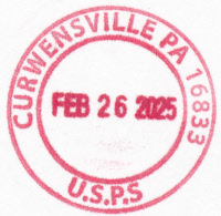 US Post Office Curwensville  , Pennsylvania