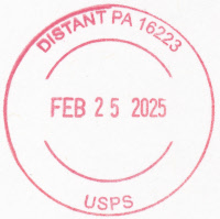 US Post Office Distant , Pennsylvania