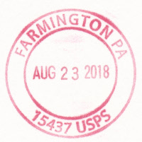 US Post Office Farmington  , Pennsylvania