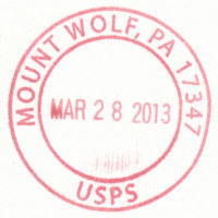 US Post Office Mount Wolf, Pennsylvania