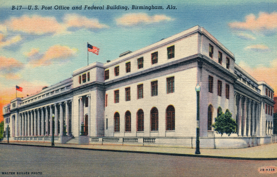 Birmingham, Alabama Post Office Post Card