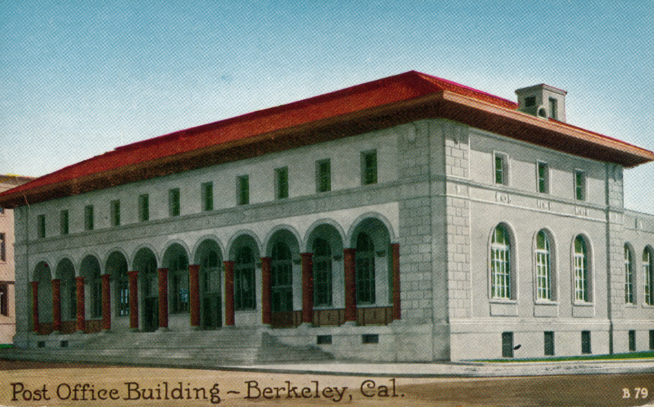 Berkeley, California Post Office Post Card