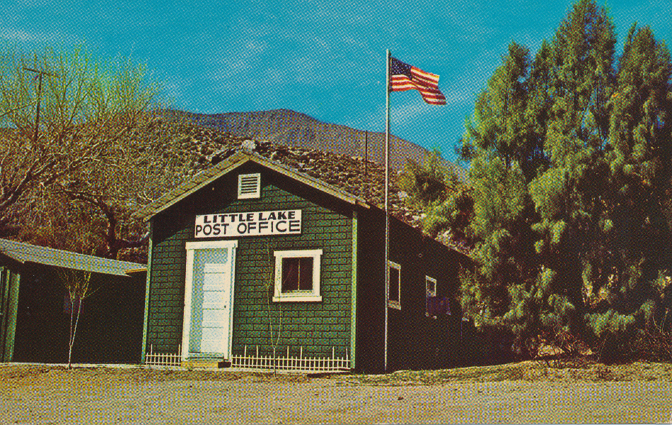 Little Lake, California Post Office Post Card