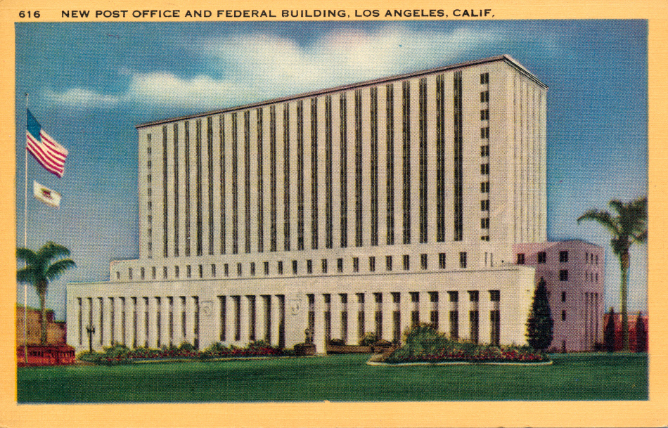 Los Angeles, California Post Office Post Card