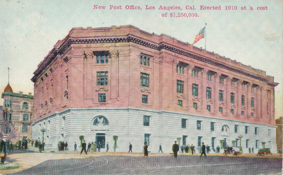 Los Angeles, California Post Office Post Card