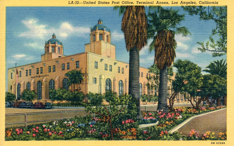 Los Angeles, California Post Office Post Card