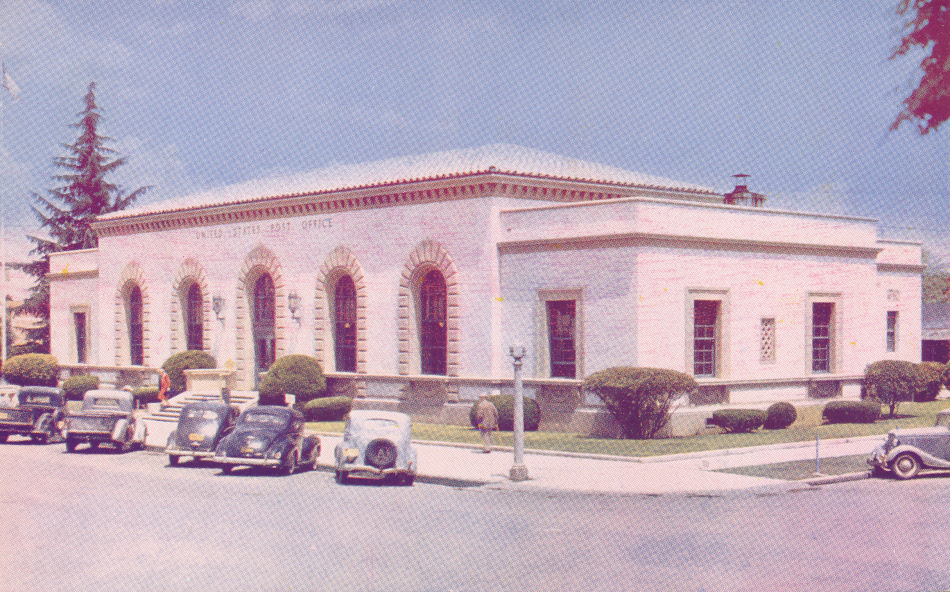 Merced, California Post Office Post Card