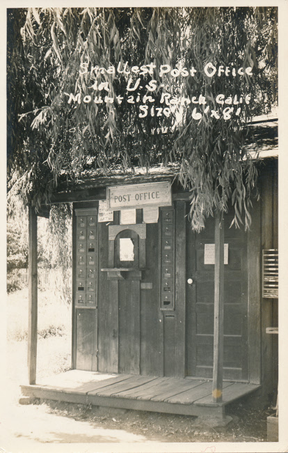 Mountain Ranch, California Post Office Post Card