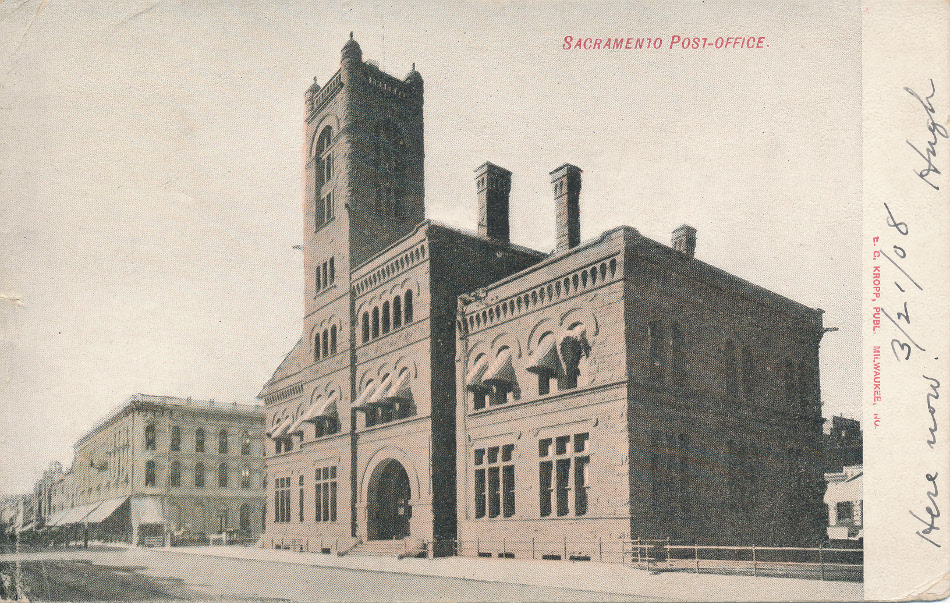 Los Angeles, California Post Office Post Card