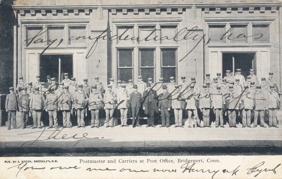 Bridgeport, Connecticut Post Office Post Card