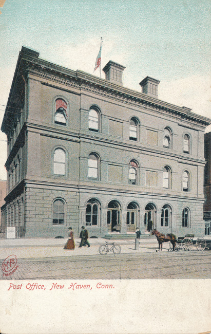 New Haven, Connecticut Post Office Post Card