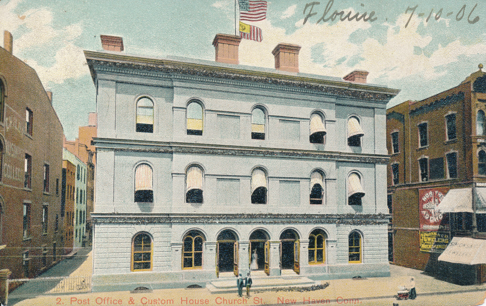 New Haven, Connecticut Post Office Post Card