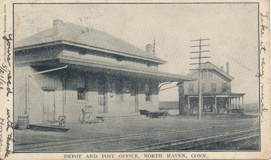 North Haven, Connecticut Post Office Post Card