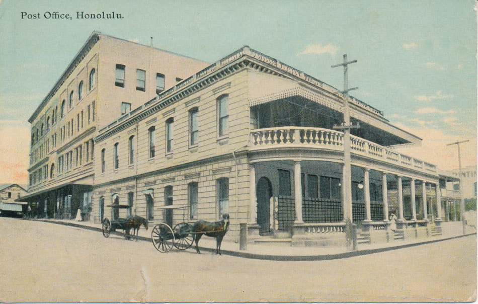 Honolulu, Hawaii Post Office Post Card