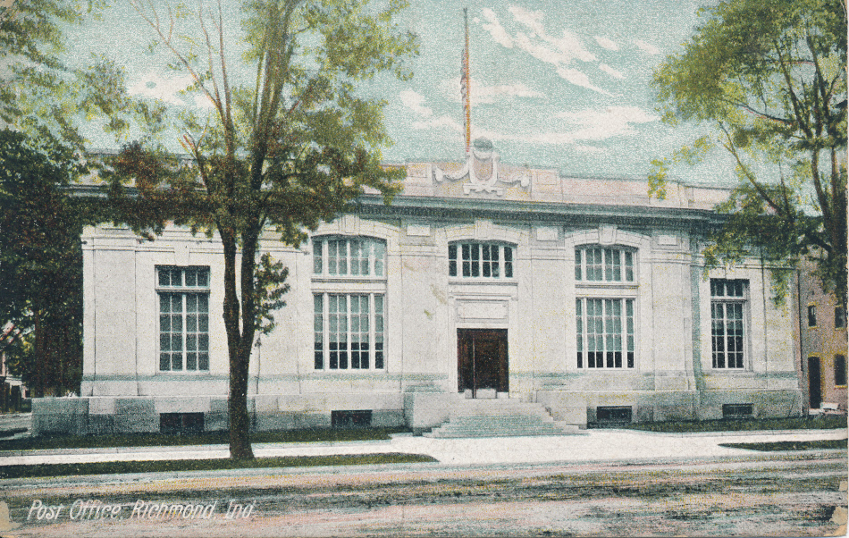 Richmond, Indiana Post Office Post Card