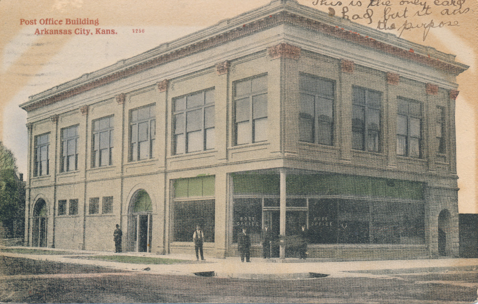 Arkansas, Kansas Post Office Post Card