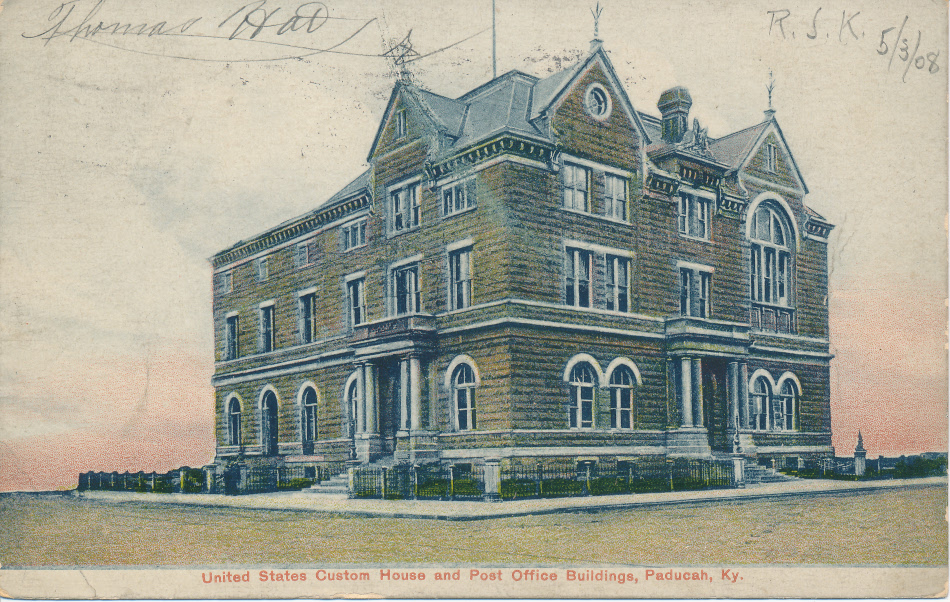 Paducah, Kentucky Post Office Post Card