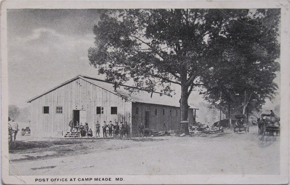 Camp Meade, Maryland Post Office Post Card