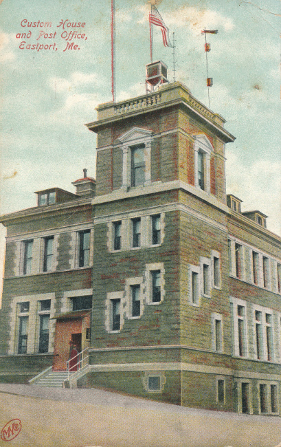 Eastport, Maine Post Office Post Card