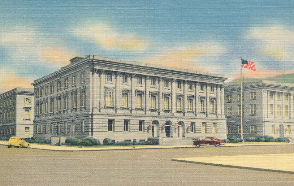 Missoula, Montana Post Office Post Card
