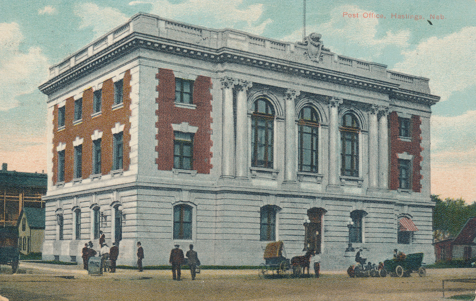 Hastings, Nebraska Post Office Post Card