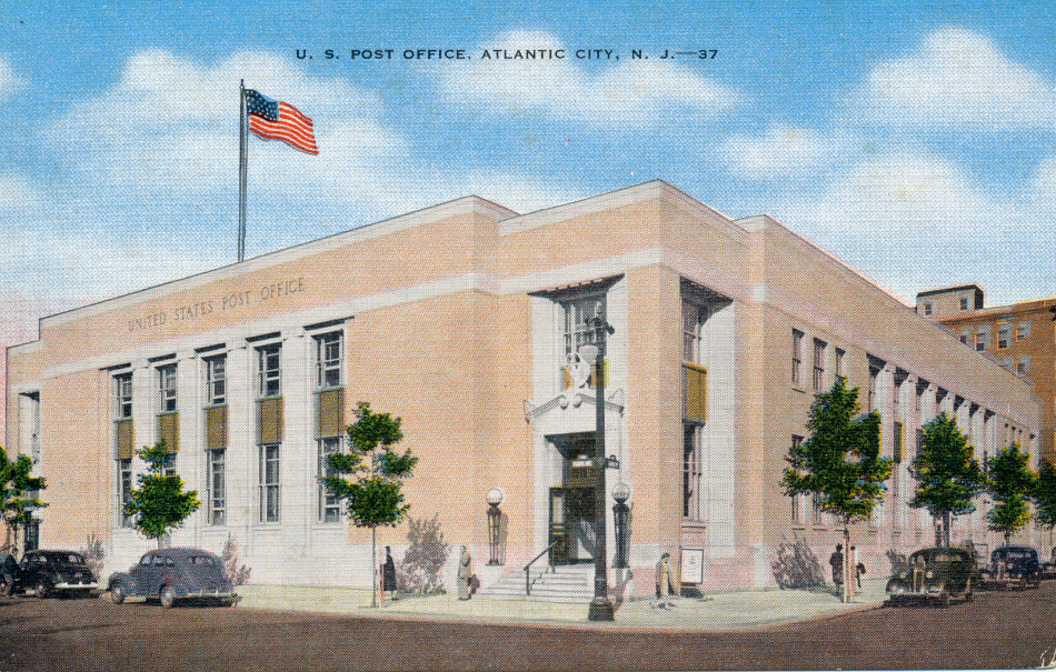 Atlantic City, New Jersey Post Office Post Card