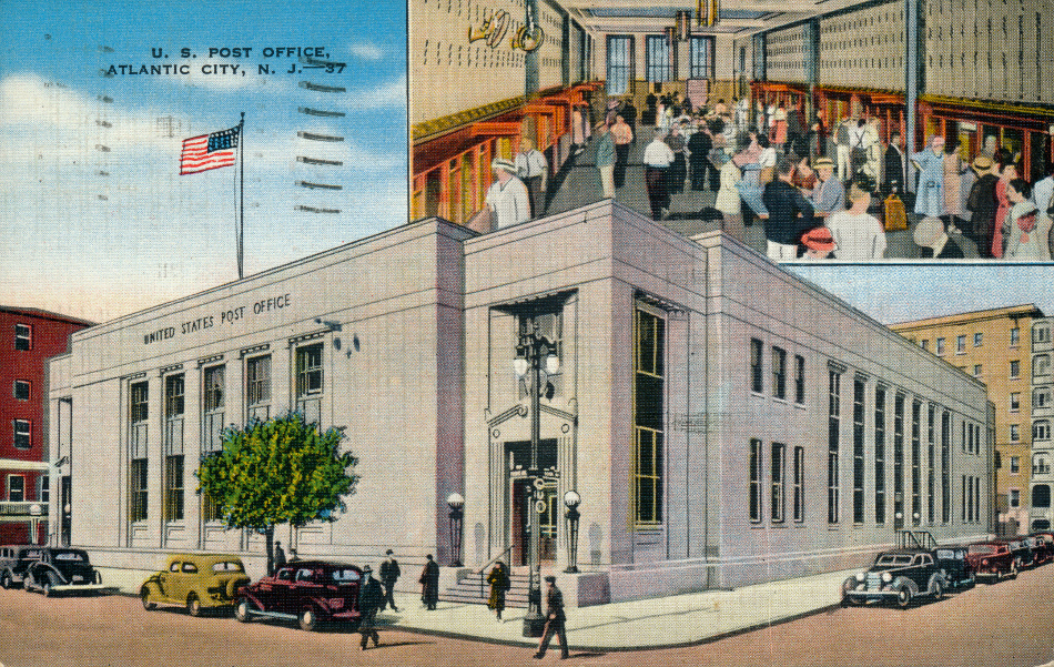 Atlantic City, New Jersey Post Office Post Card