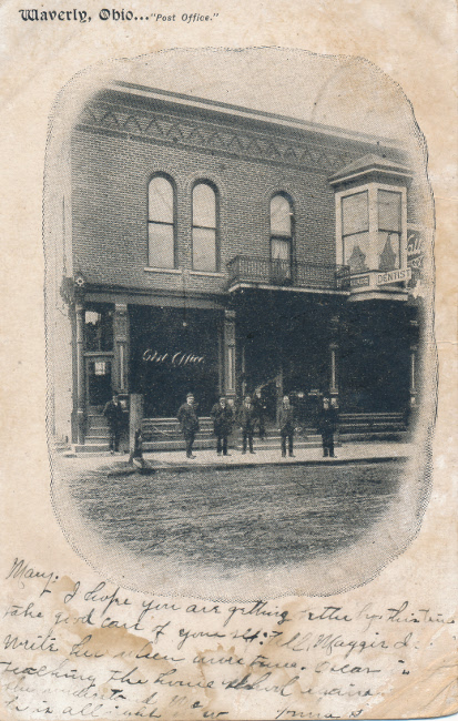 Waverly, Ohio Post Office Post Card