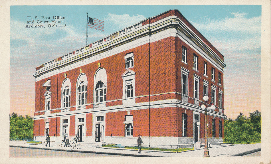 Ardmore, Oklahoma Post Office Post Card