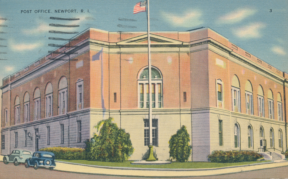 Newport, Rhode IslandPost Office Post Card