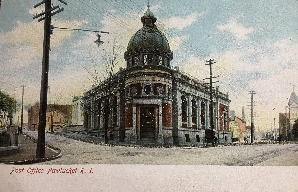 Pawtucket, Rhode IslandPost Office Post Card