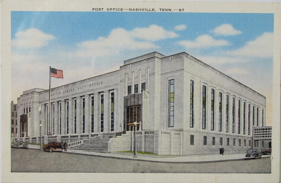 Nashville, Tennessee Post Office Post Card