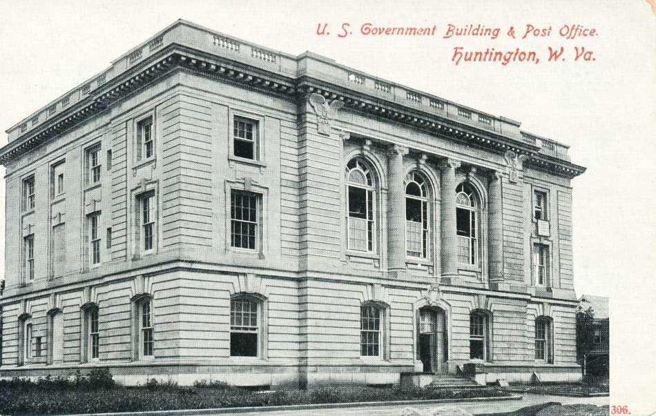 Huntington, West Virginia Post Office Post Card