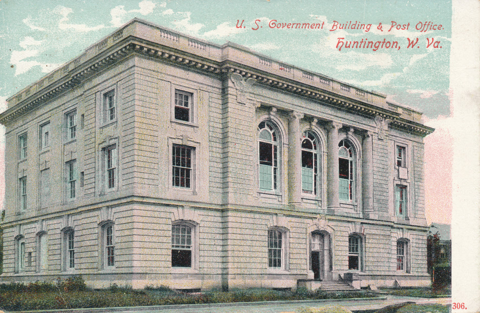 Huntington, West Virginia Post Office Post Card