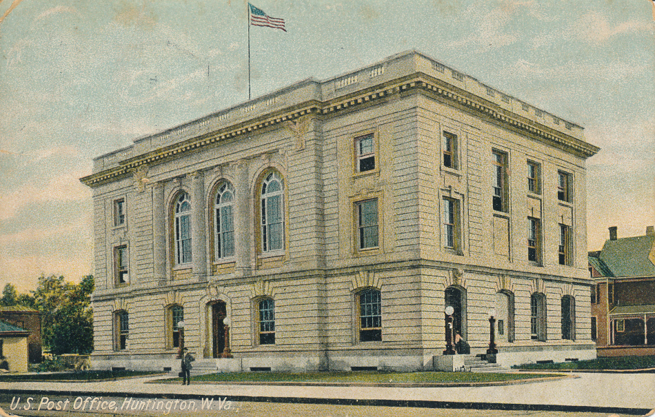 Huntington, West Virginia Post Office Post Card