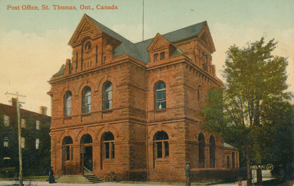 St Thomas Post Office Post Card