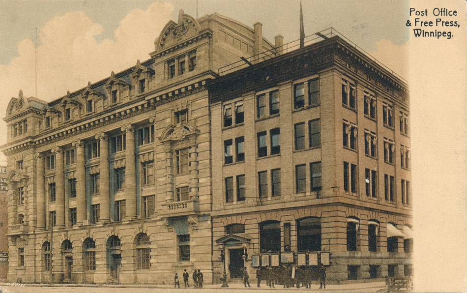 Winnipeg, Quebec Post Office Post Card