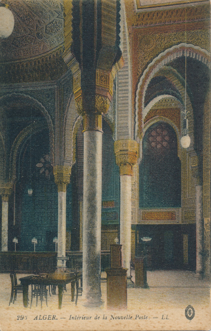 Algiers, Algeria Post Office Post Card