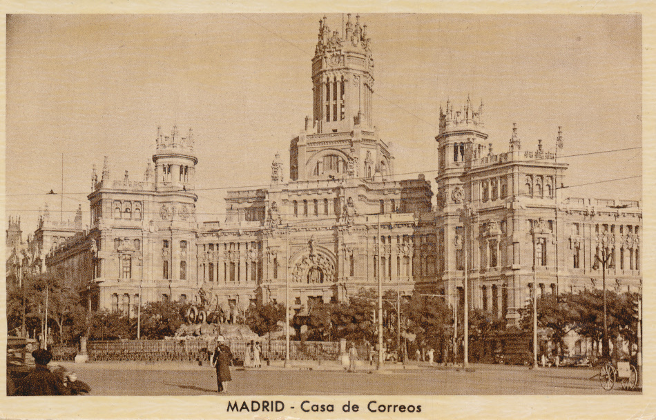 Spain,Madrid Post Office Post Card